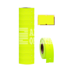 ETIQUETAS EN ROLLO C/10 FLUORESCENTES AMARILLA